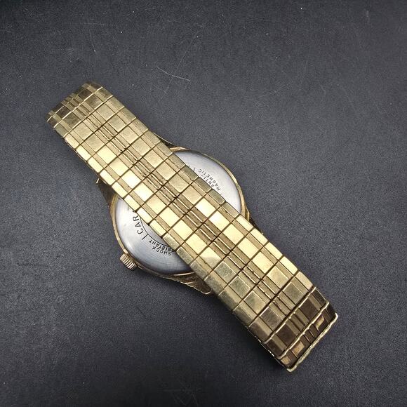 Men\'s Caravelle Gold Tone Watch Mechanical Wind Up Vintage